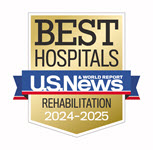 U.S. News and World Report Best Hospitals for Rehabilitation 2024-2025 Logo Badge